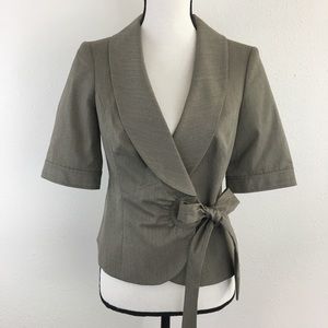 NWT Limited jacket with side tie brown/tan S